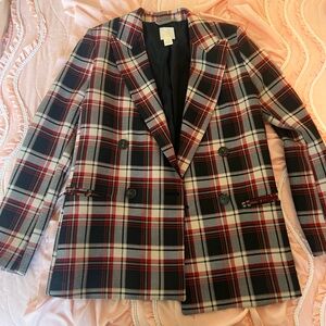 H&M Black and Cream Blazer